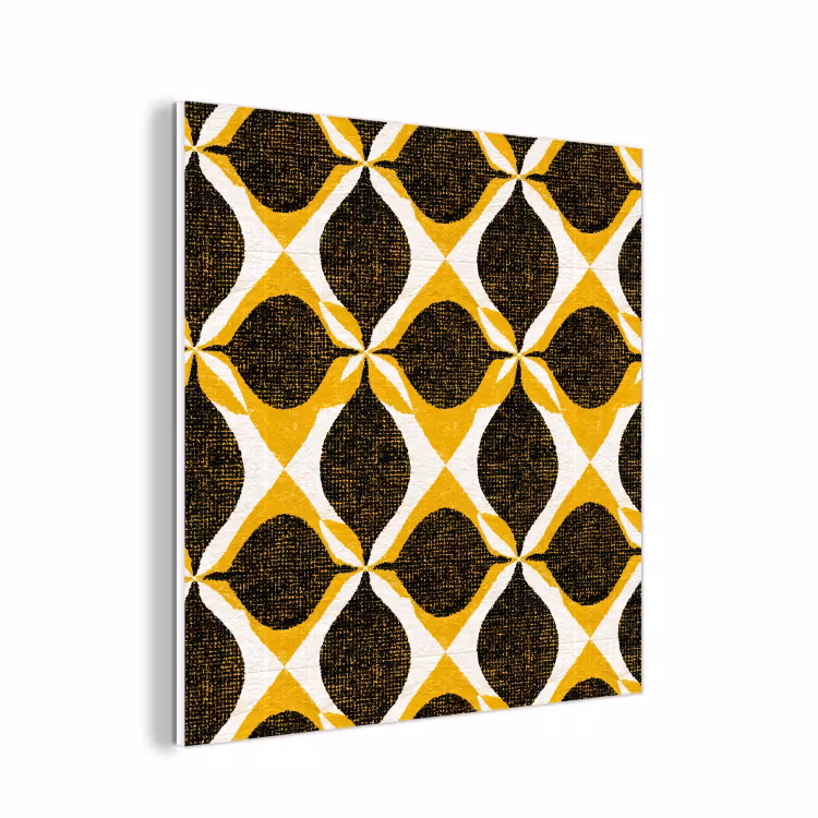 Forex - Geel - Zwart - Geometrisch - Retro - Textuur — 1