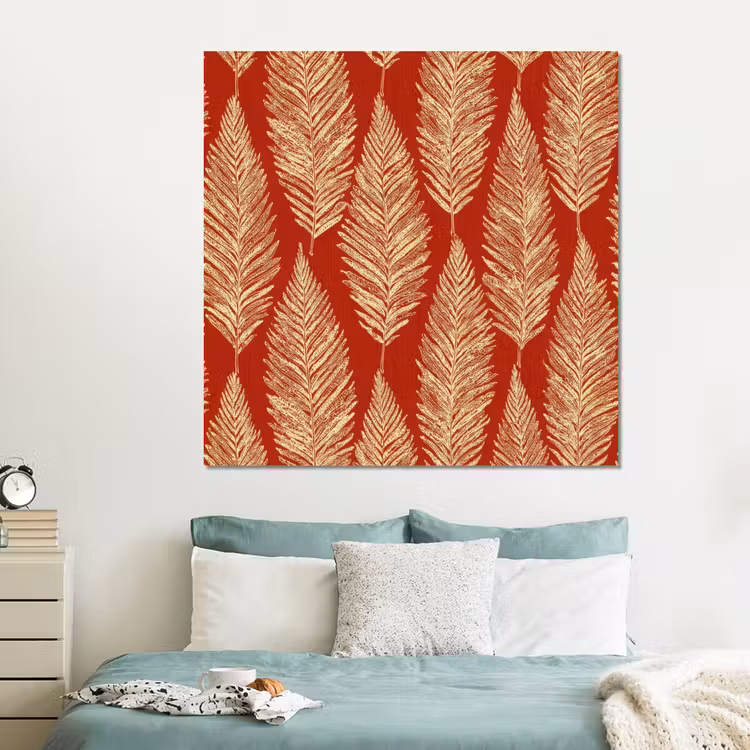 Forex - Rood - Botanisch - Varen - Patroon — 2