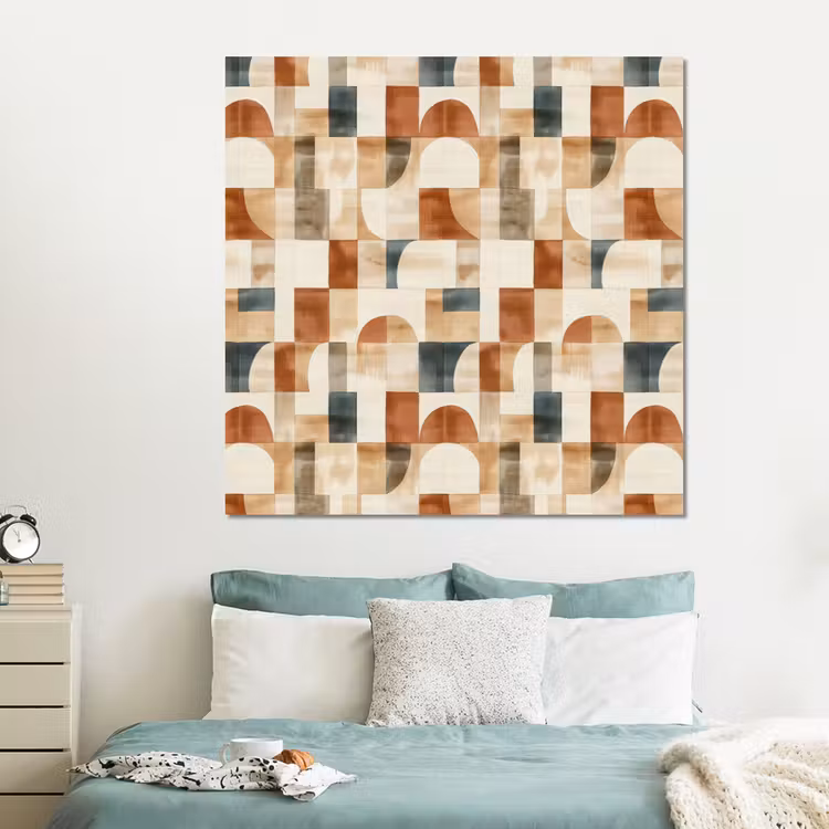 Forex - Terracotta - Geometrisch - Aquarel - Textuur — 2