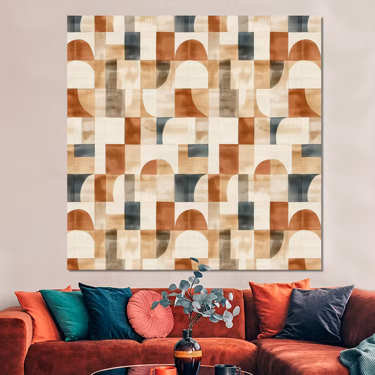 Forex - Terracotta - Geometrisch - Aquarel - Textuur — 3