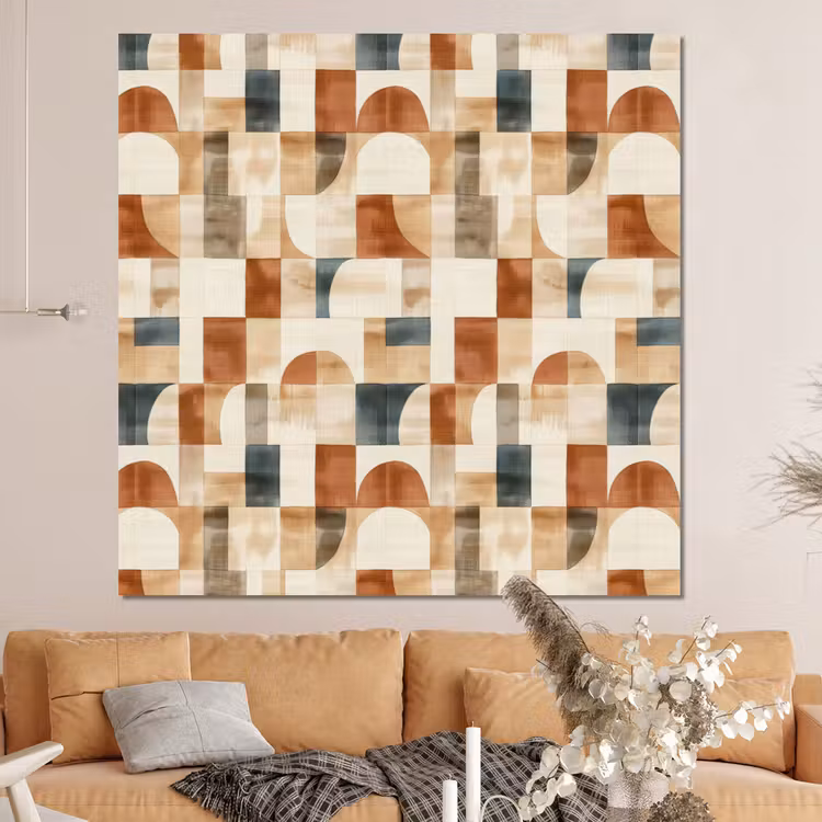 Forex - Terracotta - Geometrisch - Aquarel - Textuur — 4