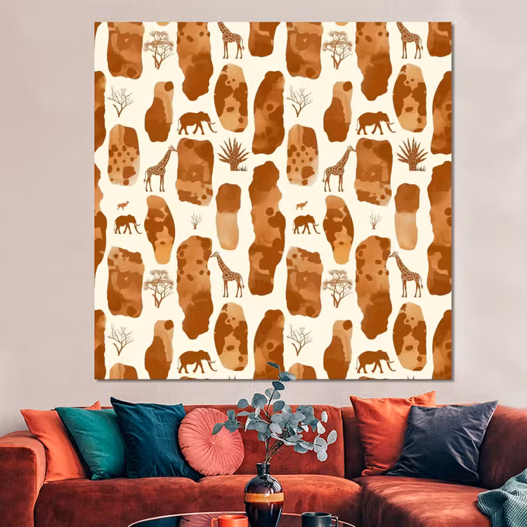 Forex - Terracotta - Safari - Dieren - Patroon — 3