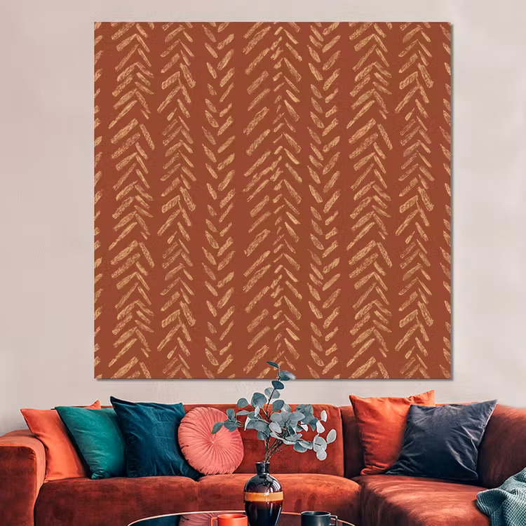 Forex - Terracotta - Visgraat - Ambachtelijk - Patroon — 3