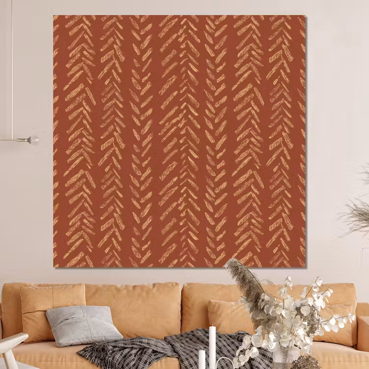 Forex - Terracotta - Visgraat - Ambachtelijk - Patroon — 4