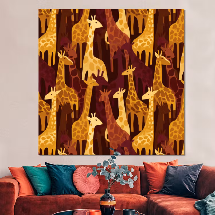 Forex - Bruin - Giraffen - Safari - Patroon — 3