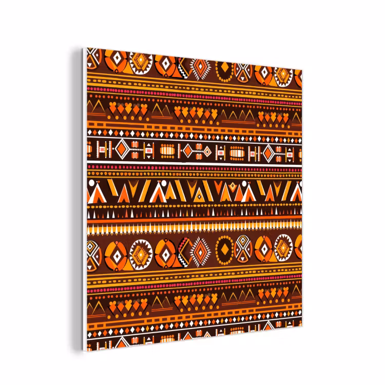 Forex - Oranje - Etnisch - Tribaal - Geometrisch - Patroon — 1