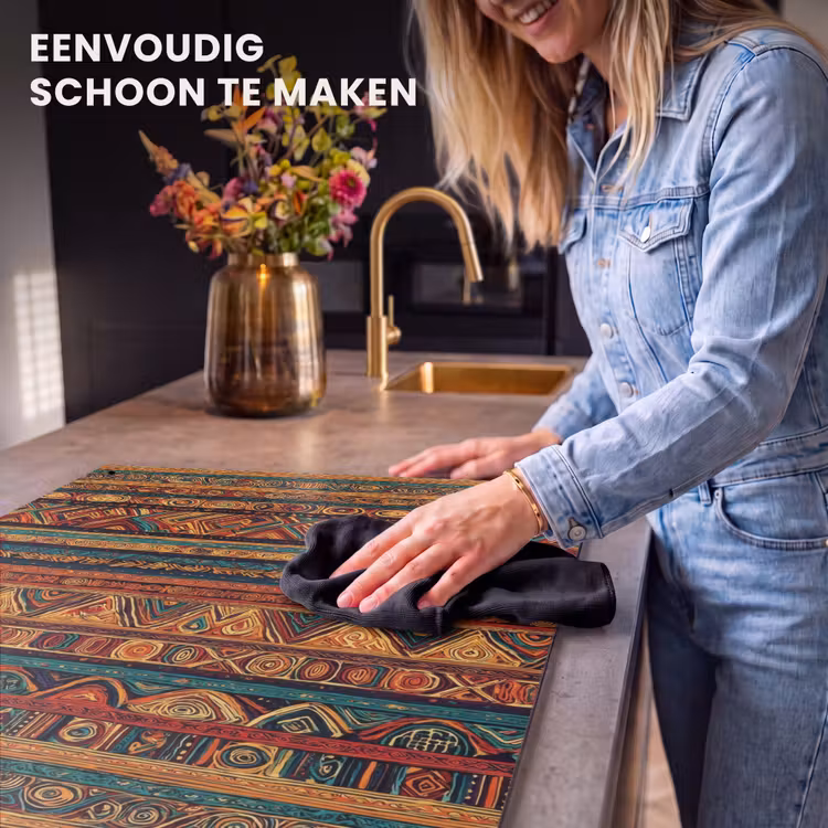 Inductie beschermer en spatscherm (2in1) - Kleurrijk - Etnisch - Folkloristisch - Patroon — 5