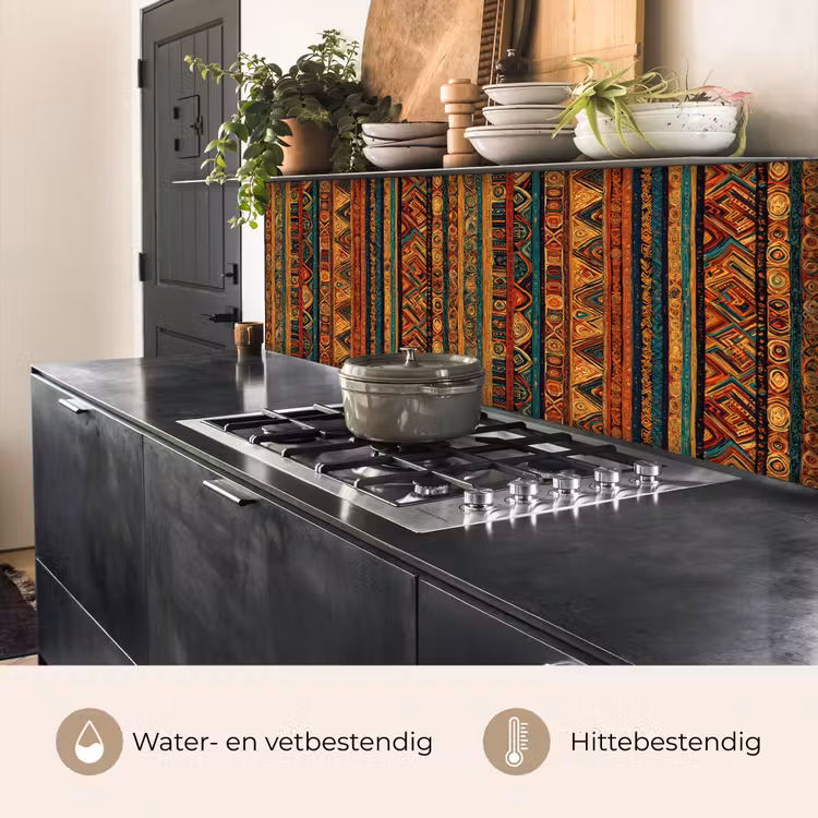 Keuken achterwand - Kleurrijk - Etnisch - Folkloristisch - Patroon — 3
