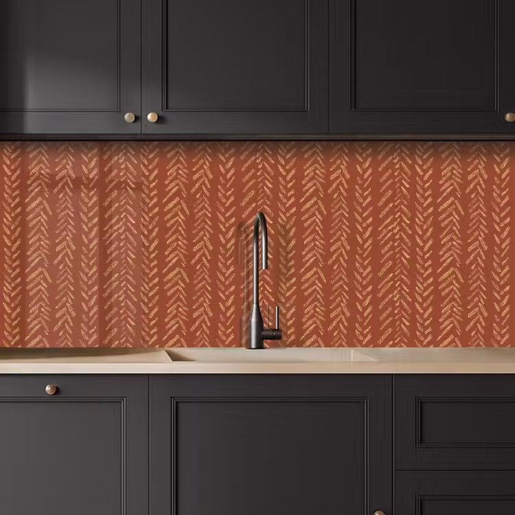 Keuken achterwand - Terracotta - Visgraat - Ambachtelijk - Patroon — 6