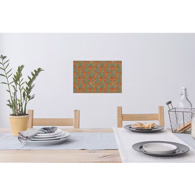 Muursticker - Groen - Terracotta - Deco - Waaiers — 3