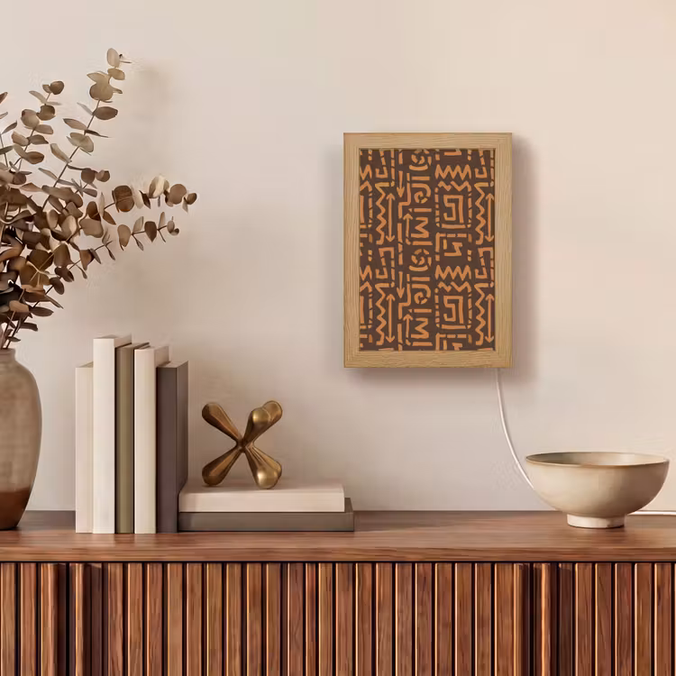 Gepersonaliseerde Lightbox - Chocoladebruin - Etnisch - Tribaal - Symbolen — 4