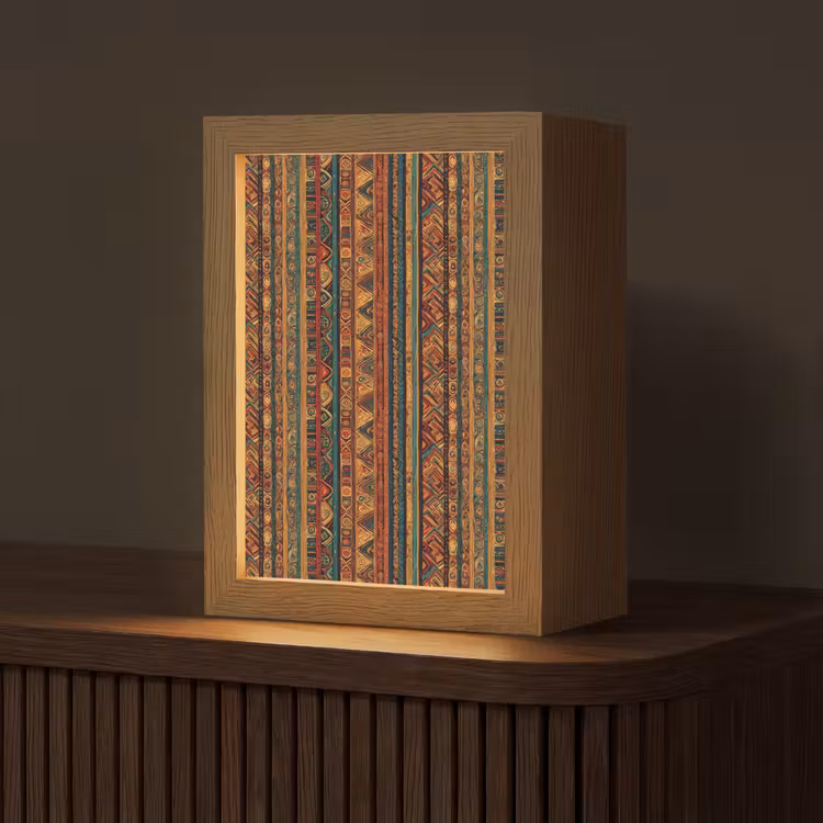 Gepersonaliseerde Lightbox - Kleurrijk - Etnisch - Folkloristisch - Patroon — 1