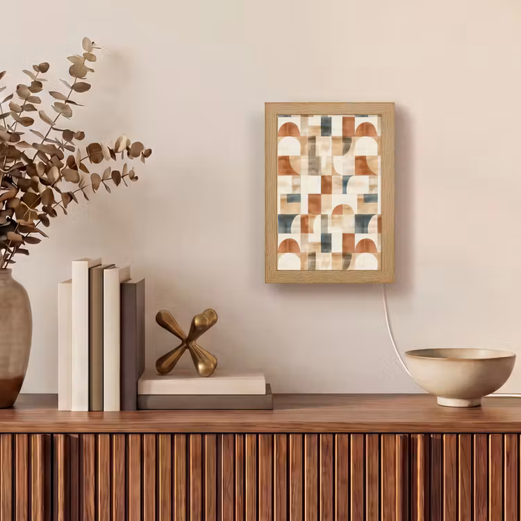 Gepersonaliseerde Lightbox - Terracotta - Geometrisch - Aquarel - Textuur — 4