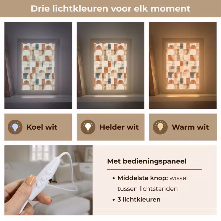 Gepersonaliseerde Lightbox - Terracotta - Geometrisch - Aquarel - Textuur — 6