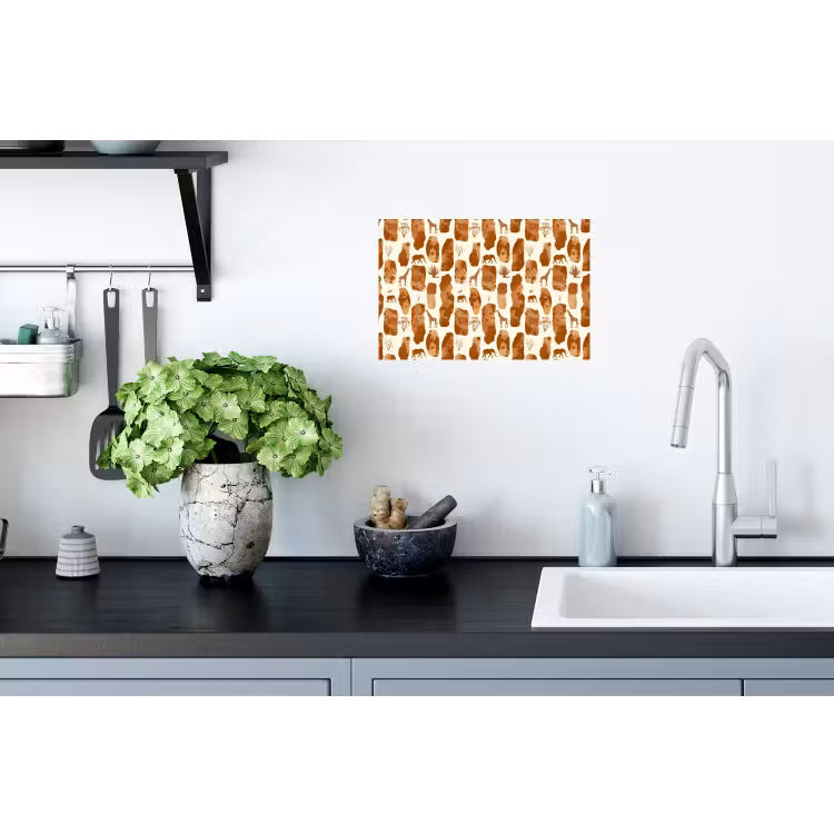 Muursticker - Terracotta - Safari - Dieren - Patroon — 2