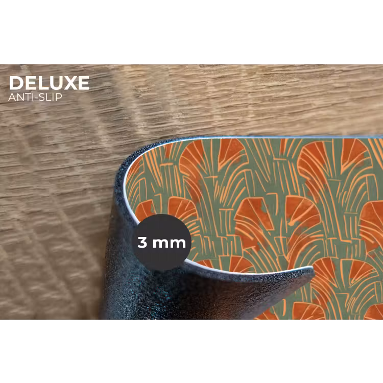 Placemat - 6 stuks - Groen - Terracotta - Deco - Waaiers — 4