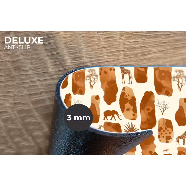 Placemat - 6 stuks - Terracotta - Safari - Dieren - Patroon — 4