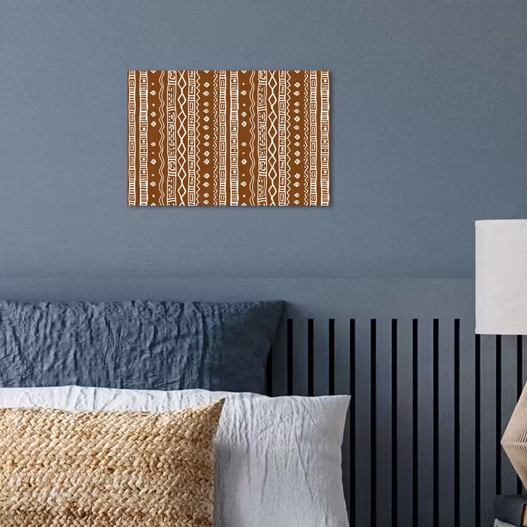 Poster - Chocoladebruin - Etnisch - Tribaal - Patroon — 3