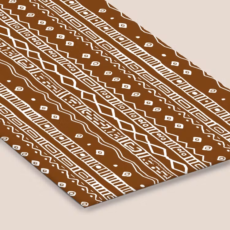 Poster met lijst - Chocoladebruin - Etnisch - Tribaal - Patroon — 7