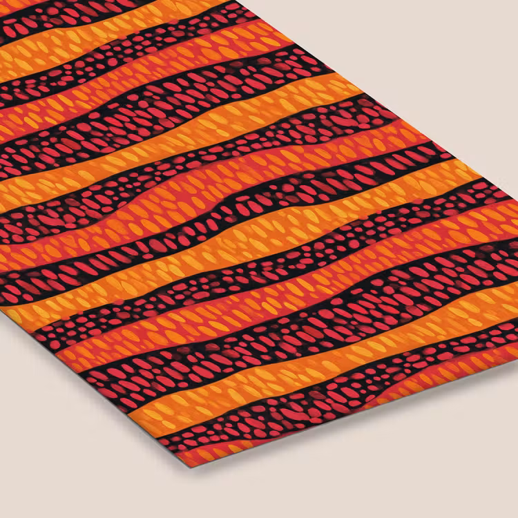 Poster met lijst - Oranje - Roze - Expressief - Patroon — 7