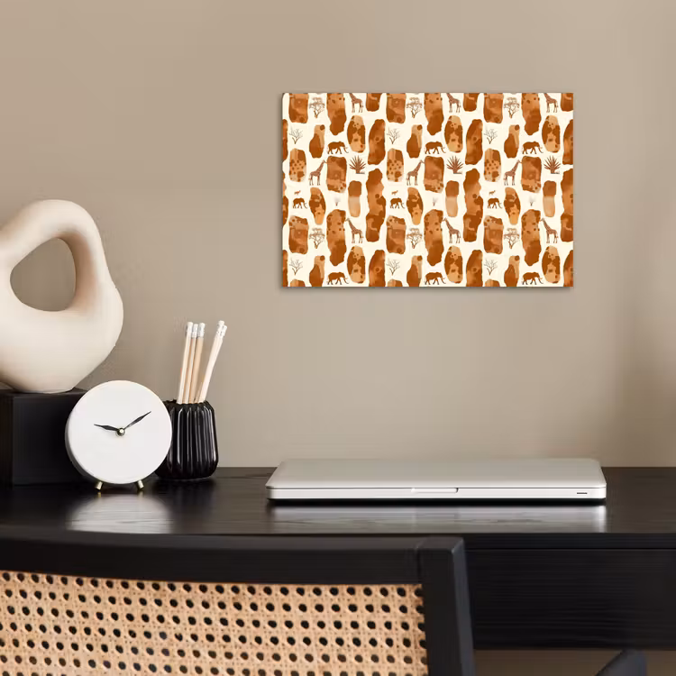 Poster - Terracotta - Safari - Dieren - Patroon — 2