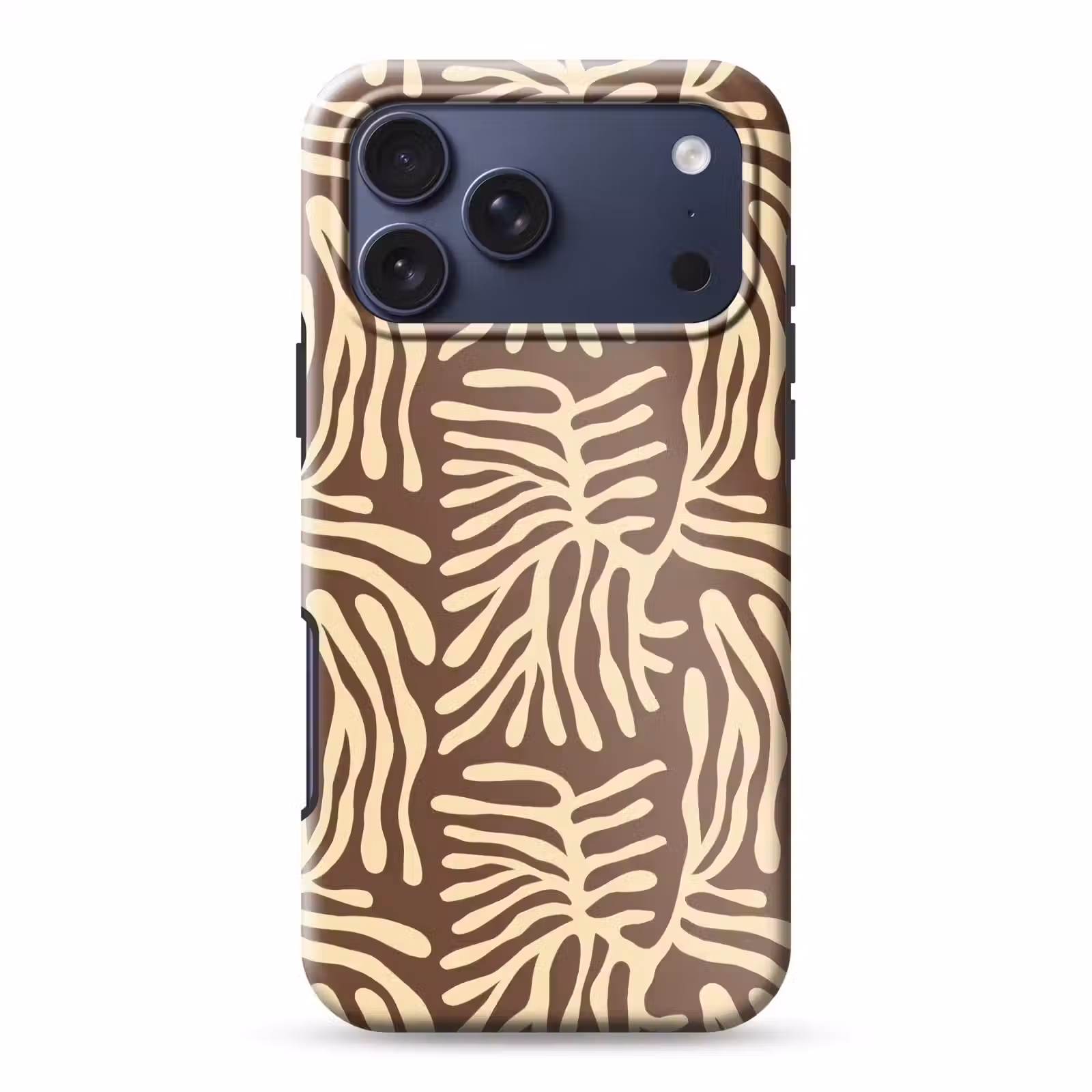 Telefoonhoesje Toughcase - Bruin - Koraal - Expressief - Patroon — 1