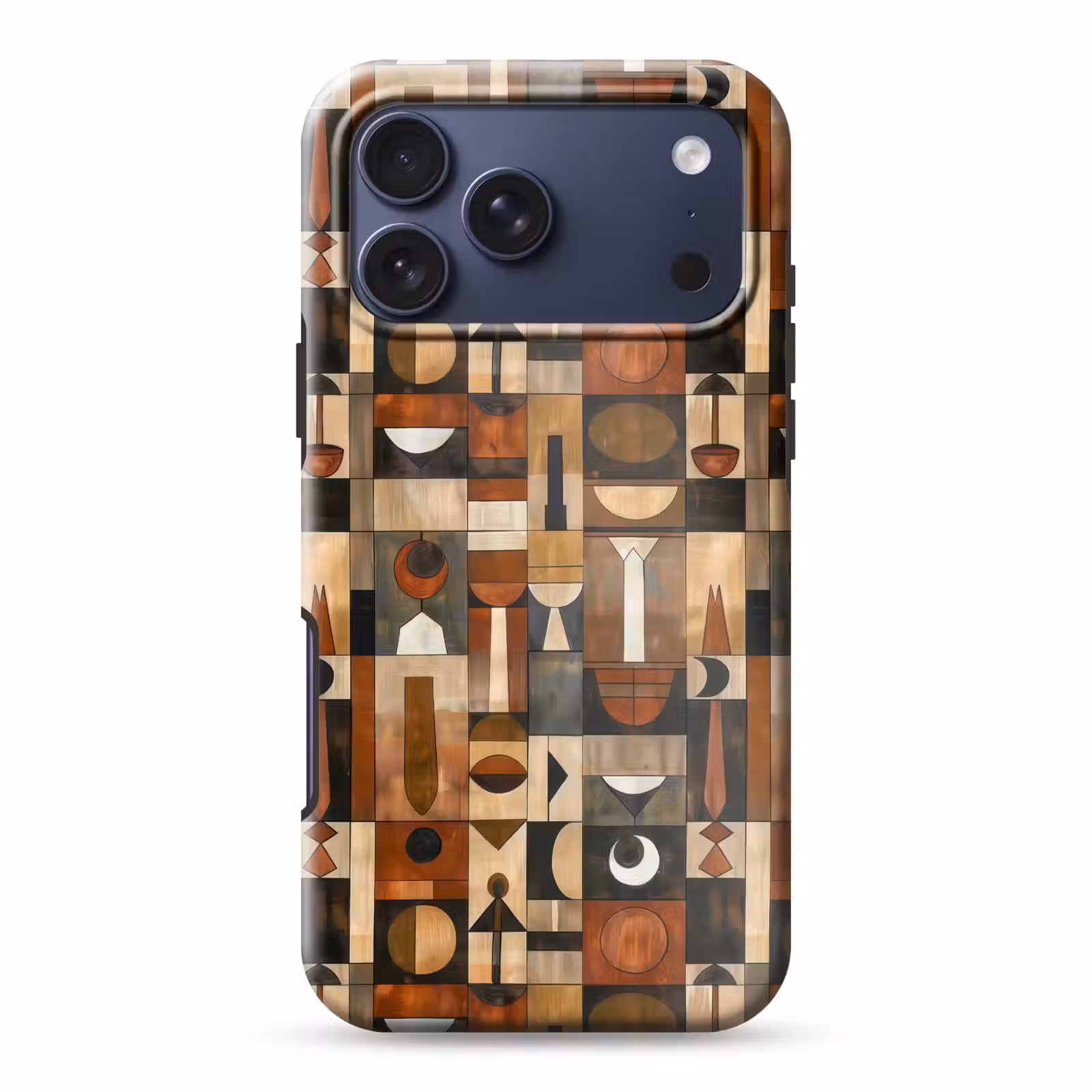 Telefoonhoesje Toughcase - Terracotta - Geometrisch - Mid-Century - Patroon — 1