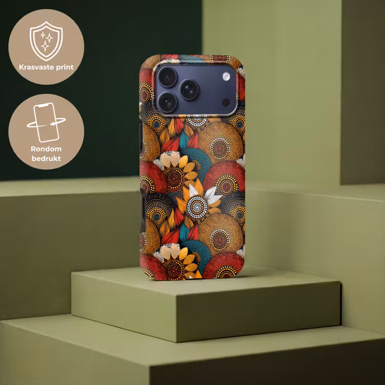 Telefoonhoesje Toughcase - Kleurrijk - Aboriginal - Dot Painting - Botanisch - Patroon — 7