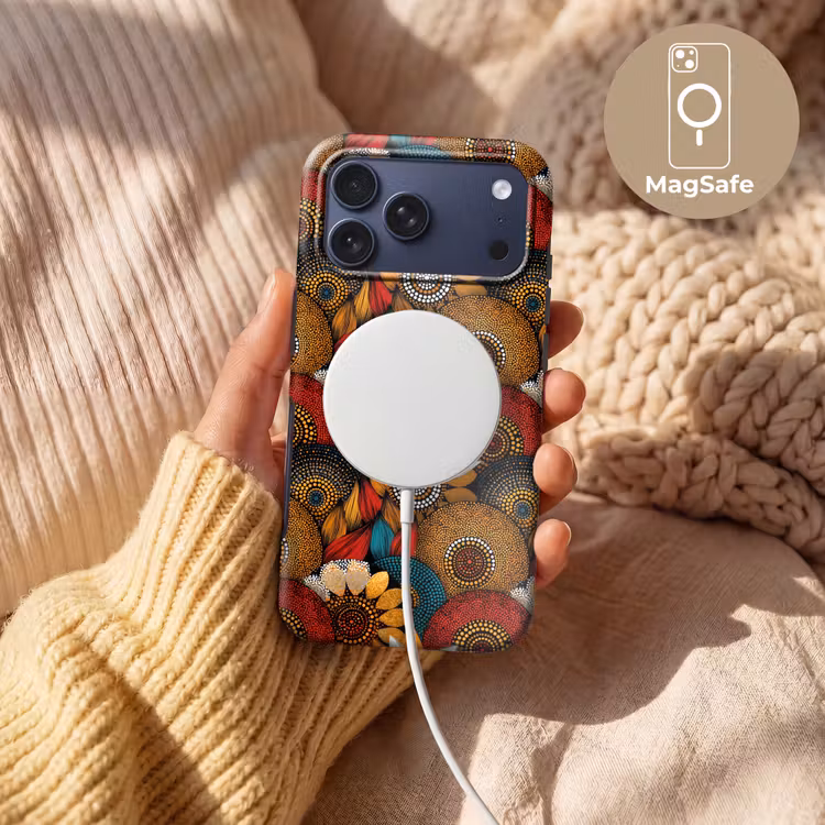 Telefoonhoesje Toughcase - Kleurrijk - Aboriginal - Dot Painting - Botanisch - Patroon — 8