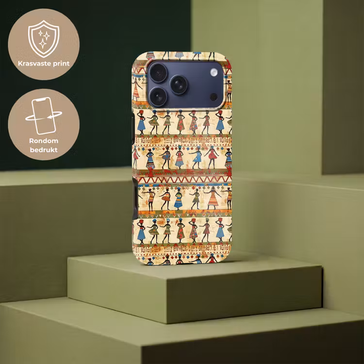 Telefoonhoesje Toughcase - Kleurrijk - Afrikaans - Etnisch - Dansende Vrouwen - Patroon — 7