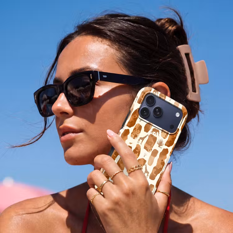 Telefoonhoesje Toughcase - Terracotta - Safari - Dieren - Patroon — 6