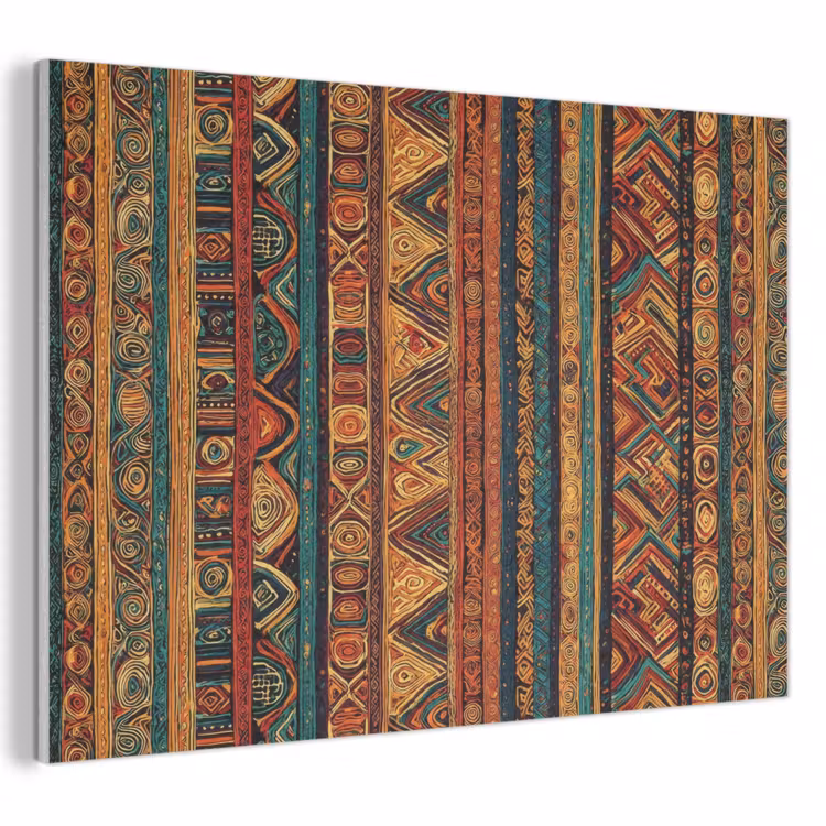 Akoestisch schilderij - Kleurrijk - Etnisch - Folkloristisch - Patroon — 1