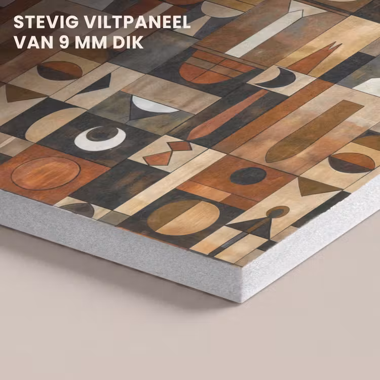 Akoestisch schilderij - Terracotta - Geometrisch - Mid-Century - Patroon — 5