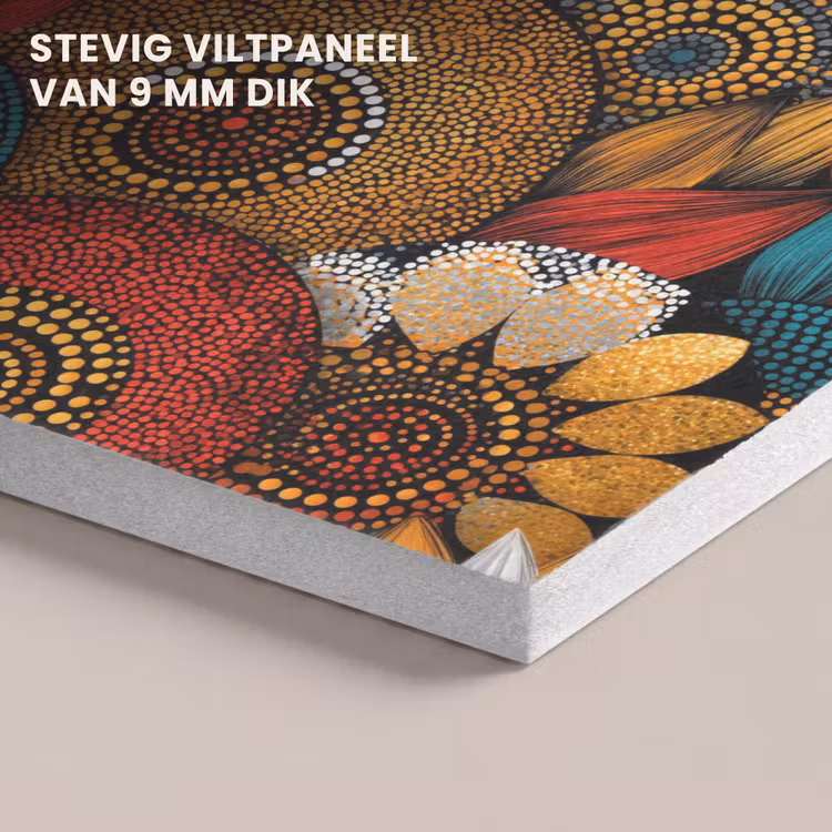 Akoestisch schilderij - Kleurrijk - Aboriginal - Dot Painting - Botanisch - Patroon — 5