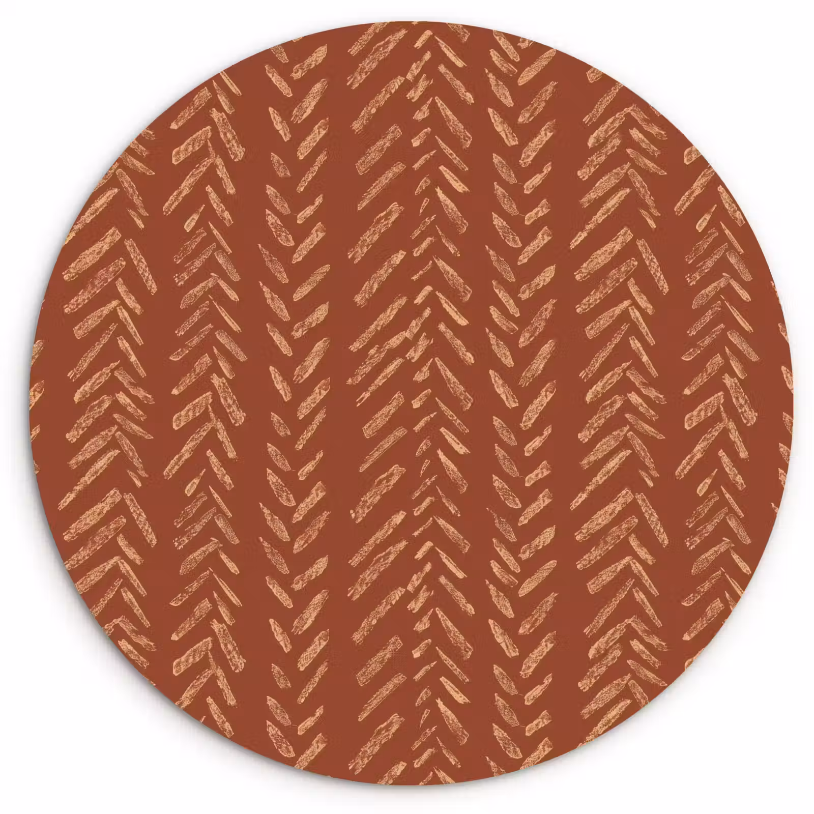 Wandcirkel - Glas - Terracotta - Visgraat - Ambachtelijk - Patroon — 1