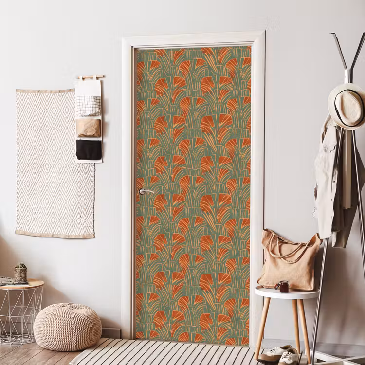 Deursticker - Groen - Terracotta - Deco - Waaiers — 8
