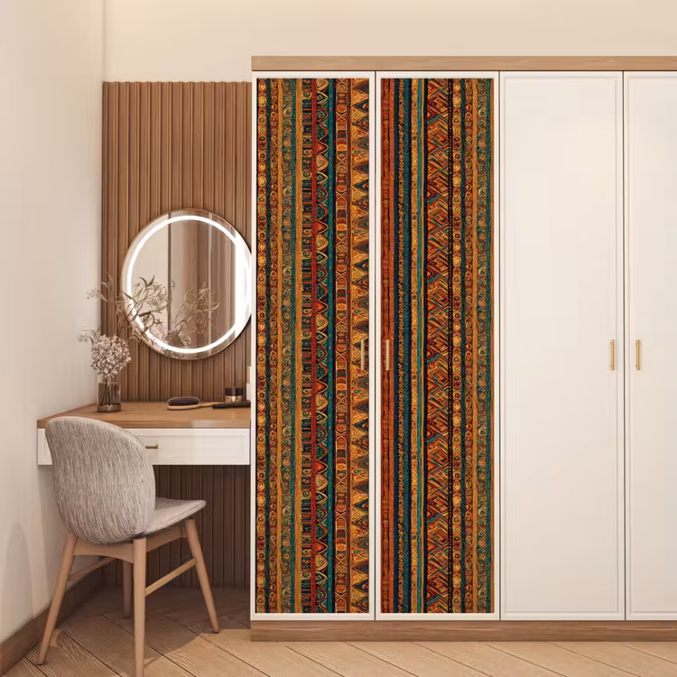 Deursticker - Kleurrijk - Etnisch - Folkloristisch - Patroon — 5