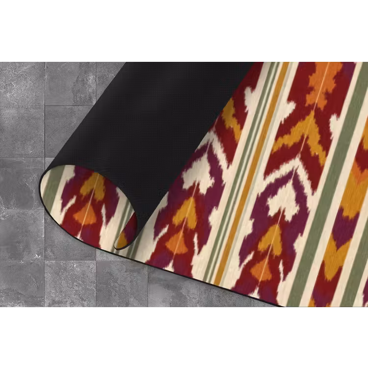 Keukenloper - Ikat - Bordeauxrood - Etnisch - Patroon — 4