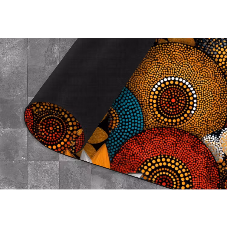 Keukenloper - Kleurrijk - Aboriginal - Dot Painting - Botanisch - Patroon — 4