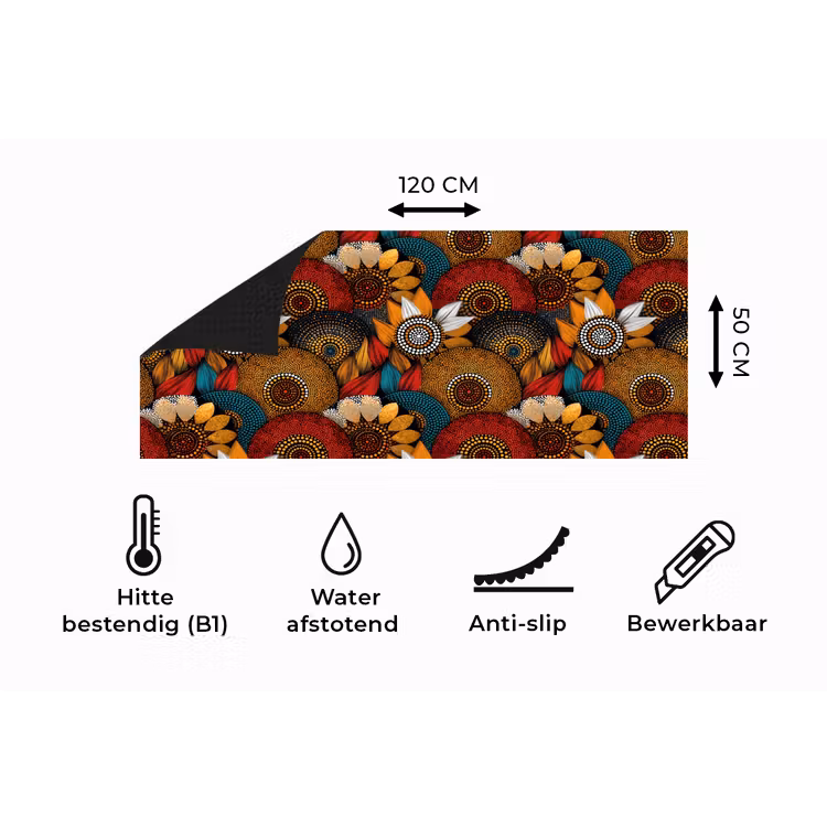 Keukenloper - Kleurrijk - Aboriginal - Dot Painting - Botanisch - Patroon — 5