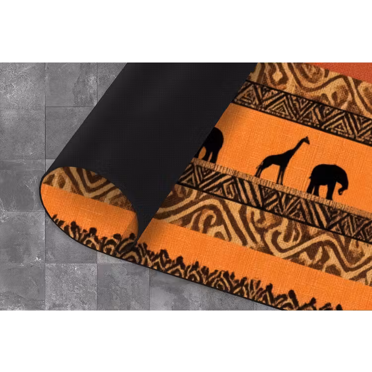 Keukenloper - Oranje - Safari - Afrikaans - Dieren - Patroon — 4