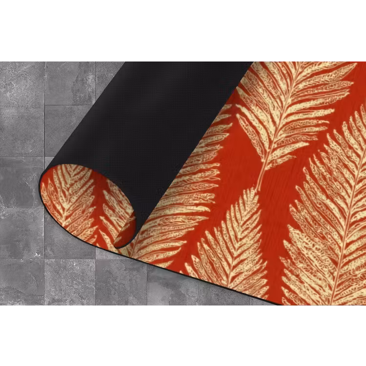 Keukenloper - Rood - Botanisch - Varen - Patroon — 4