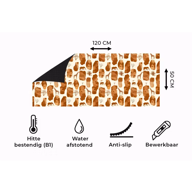 Keukenloper - Terracotta - Safari - Dieren - Patroon — 5