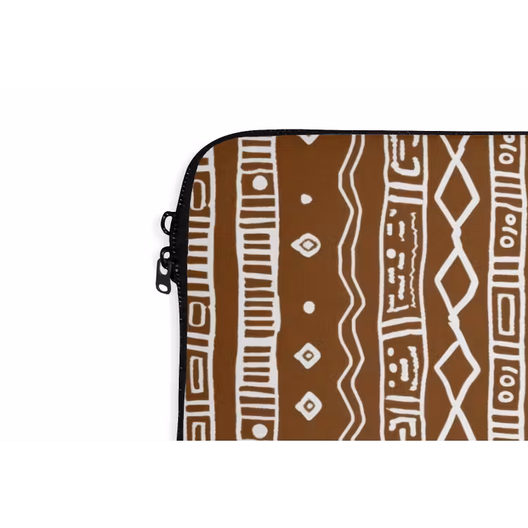 Laptophoes - Chocoladebruin - Etnisch - Tribaal - Patroon — 5