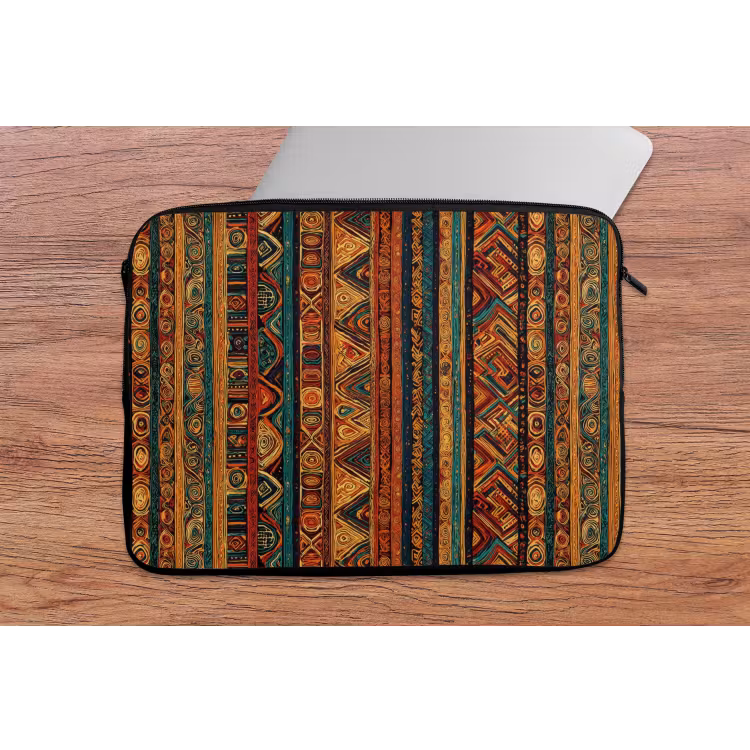 Laptophoes - Kleurrijk - Etnisch - Folkloristisch - Patroon — 2