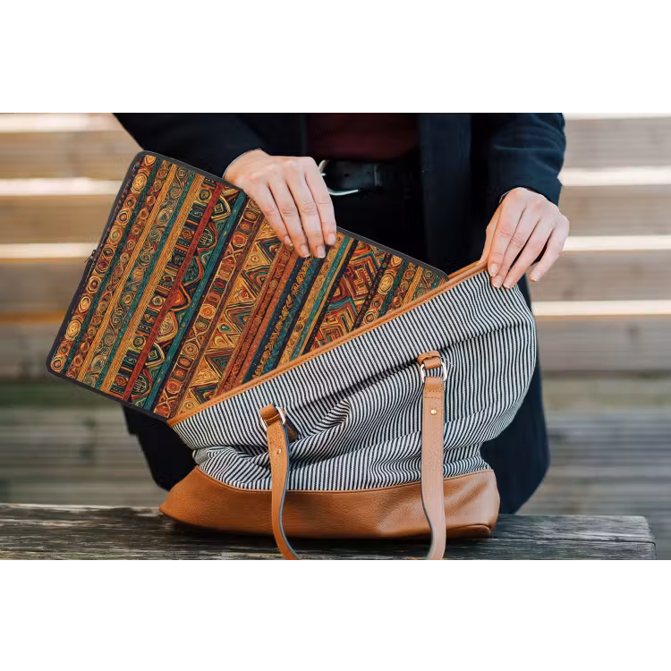 Laptophoes - Kleurrijk - Etnisch - Folkloristisch - Patroon — 4