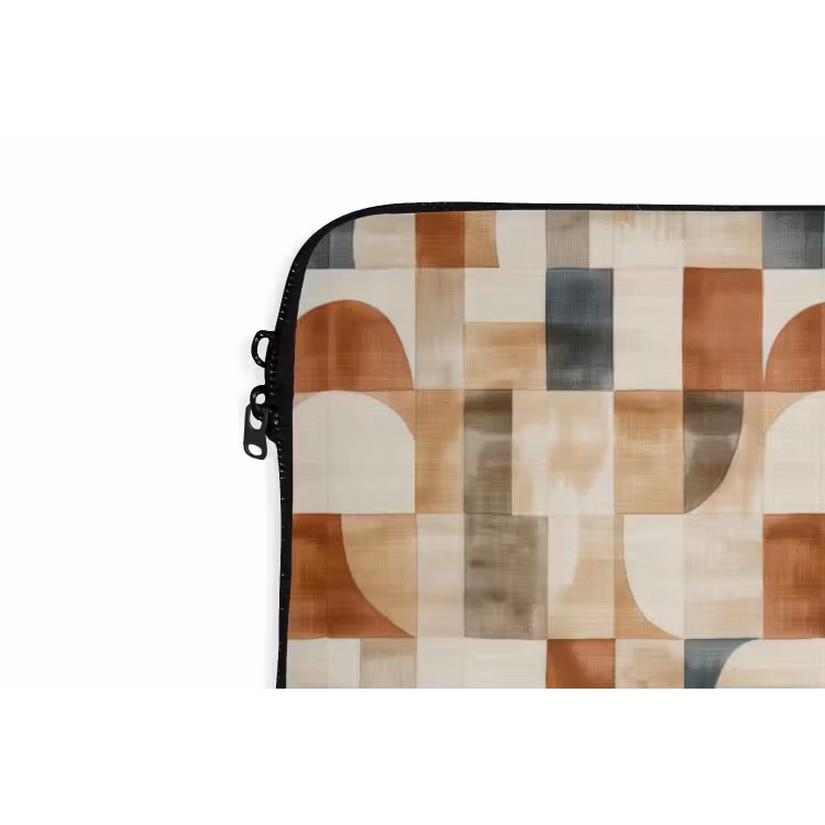 Laptophoes - Terracotta - Geometrisch - Aquarel - Textuur — 5