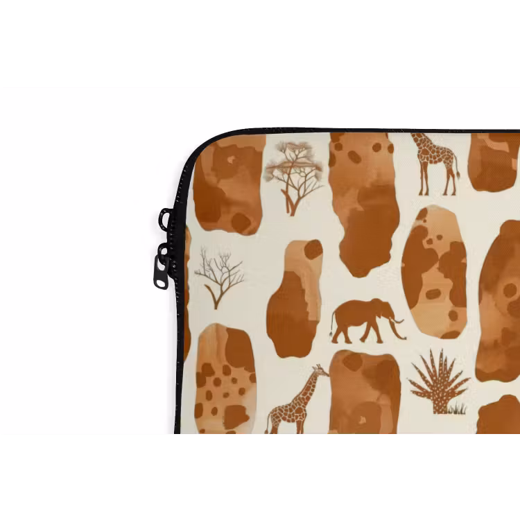 Laptophoes - Terracotta - Safari - Dieren - Patroon — 5