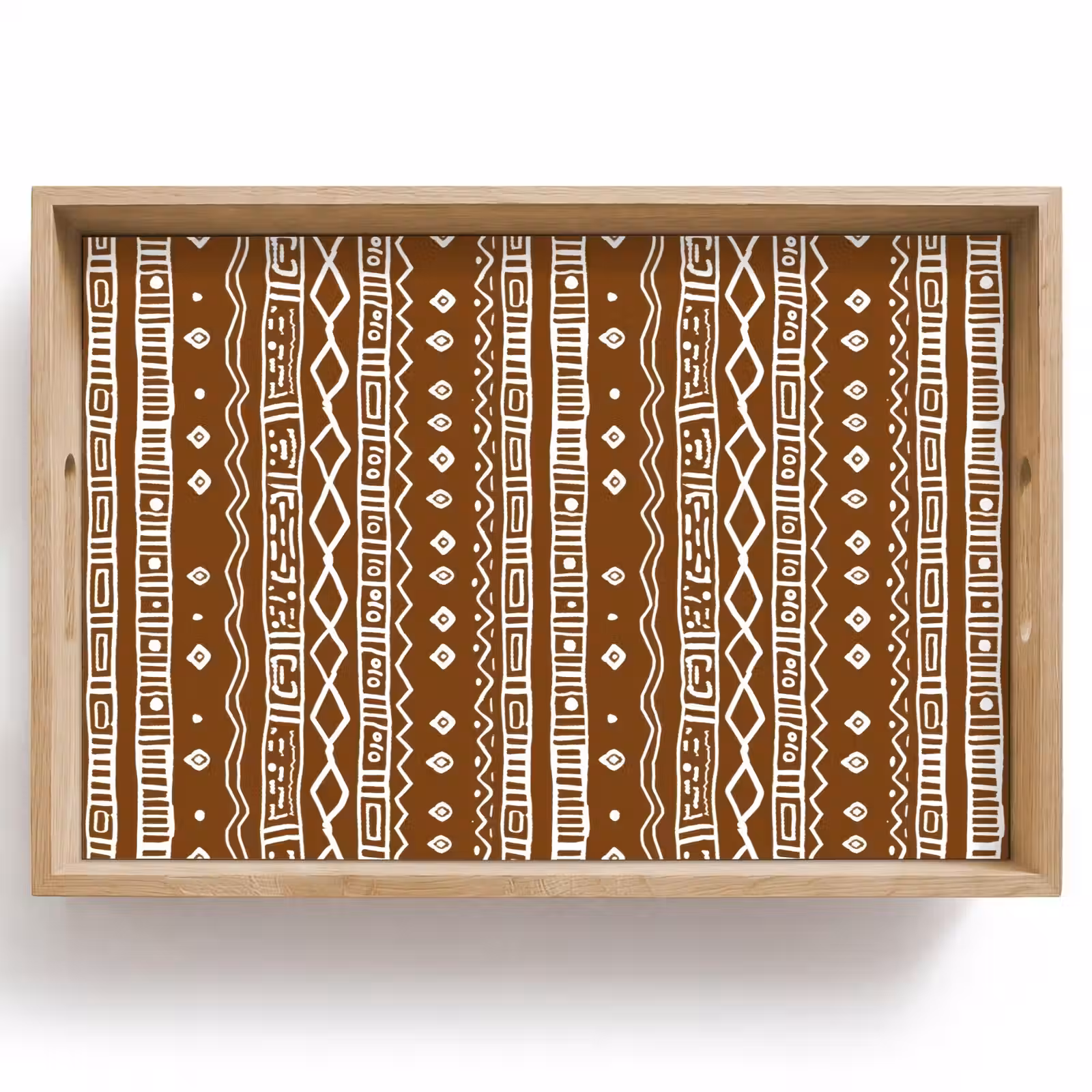 Dienblad - Chocoladebruin - Etnisch - Tribaal - Patroon — 1