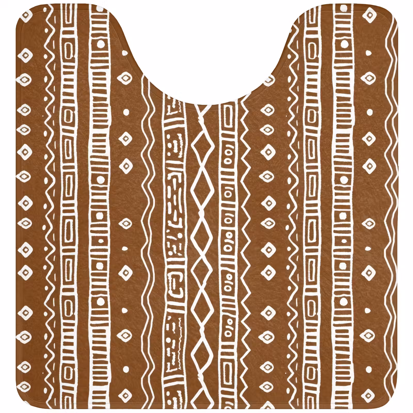Wc Mat - Chocoladebruin - Etnisch - Tribaal - Patroon — 1